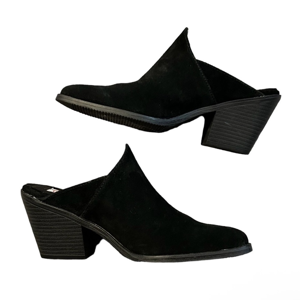 Blondo Waterproof Booties Size 7.5
Leather Heels Mules Nicole Slip On Suede